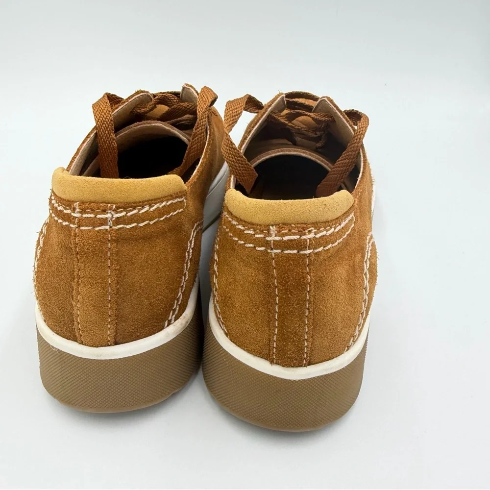Geox Respira Brown Suede Lace-Up Sneakers – Size 35 (US 5)